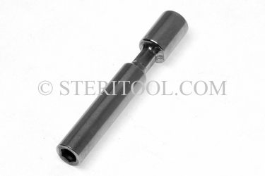 #11302 - 1/4 DR Stainless Steel Magnetic Bit Holder. bit holder, magnetic, stainless steel